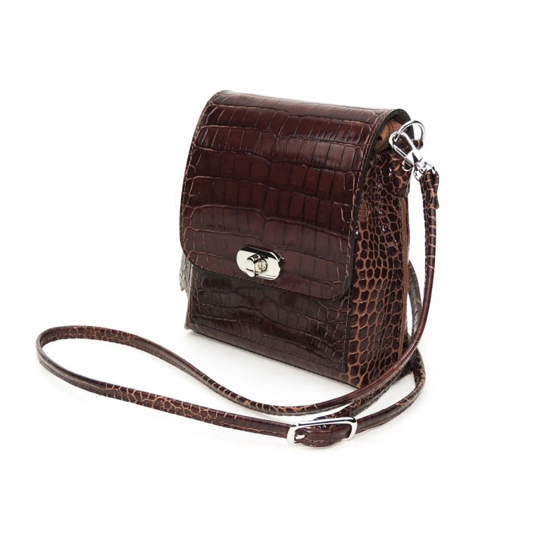 Сумка женская Natalia Kalinovskaya 76р.921 Рики коричневая рептилия