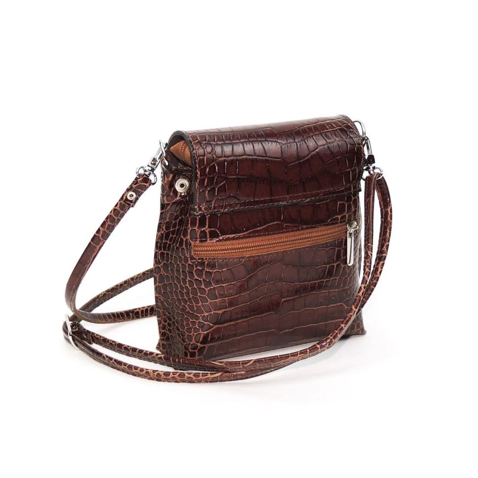 Сумка женская Natalia Kalinovskaya 76р.921 Рики коричневая рептилия