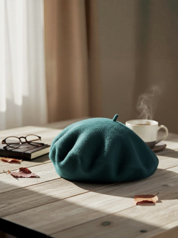 Берет женский Stigler, изумруд Берет женский Stigler, изумруд