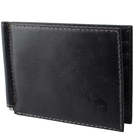 Зажим для денег Dimanche Camel 889/M черный, с отделением для мелочи Зажим для денег Dimanche Camel 889/M черный, с отделением для мелочи