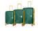 Чемодан L'Case, Lyon без расширения тёмно-зелёный