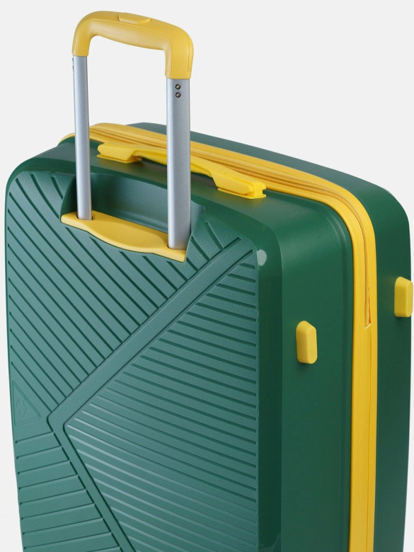 Чемодан L'Case, Lyon без расширения тёмно-зелёный