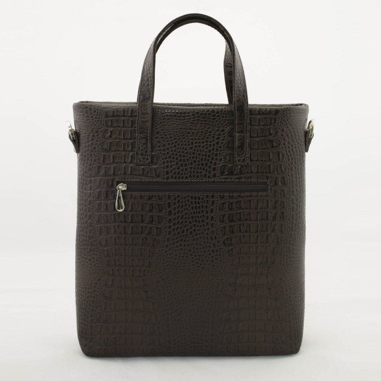 Сумка женская Protege, ДС-220-176 "Лиса №2" тёмно-коричневая рептилия Сумка женская Protege, ДС-220-176 "Лиса №2" тёмно-коричневая рептилия